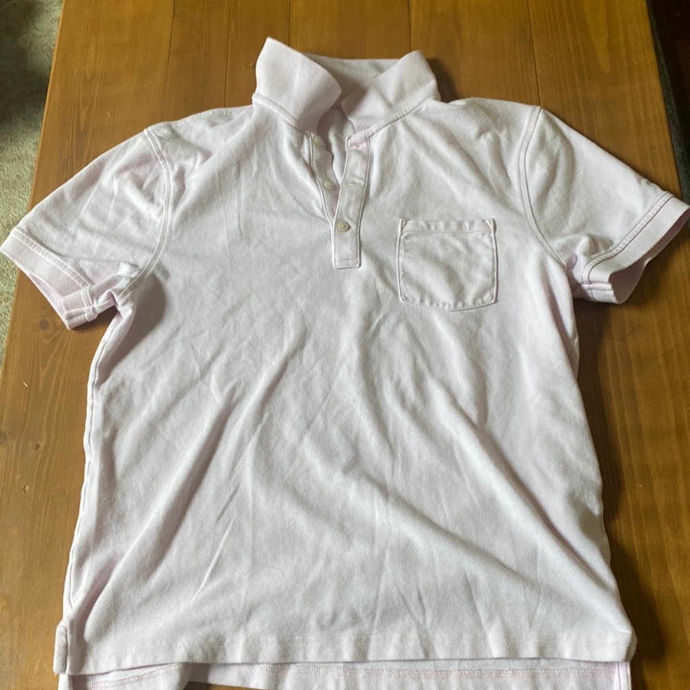 J Crew Stretch Pique Medium Knot Goods Polo